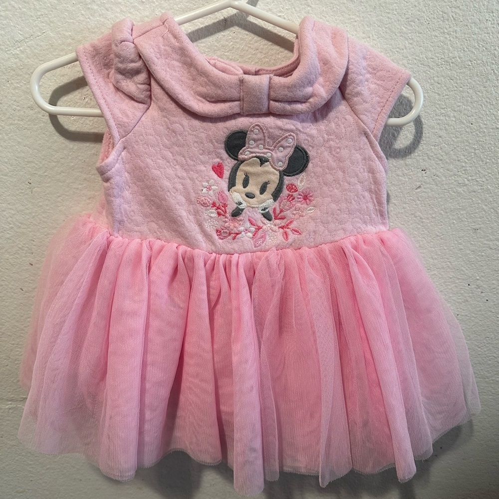 Minnie Disney Pink dress 0-3 months